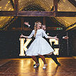 Couple doing first dance at Birtsmorton Court