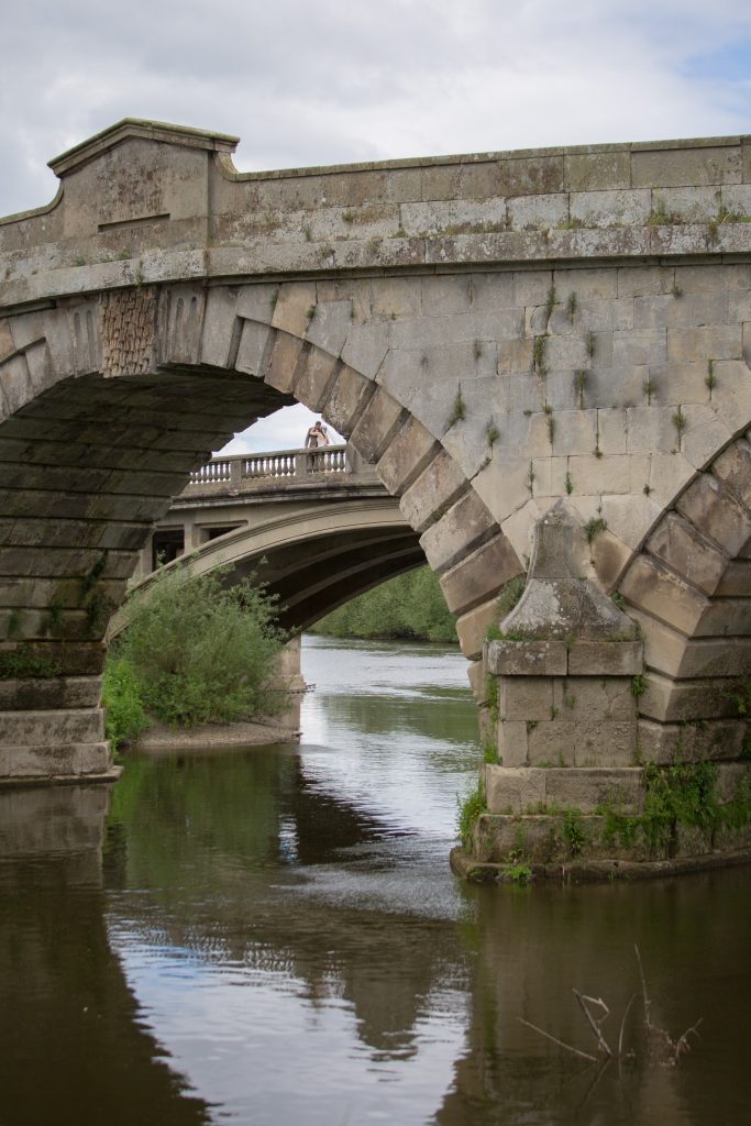 Bridge over the river at the Mytton and Mermaid