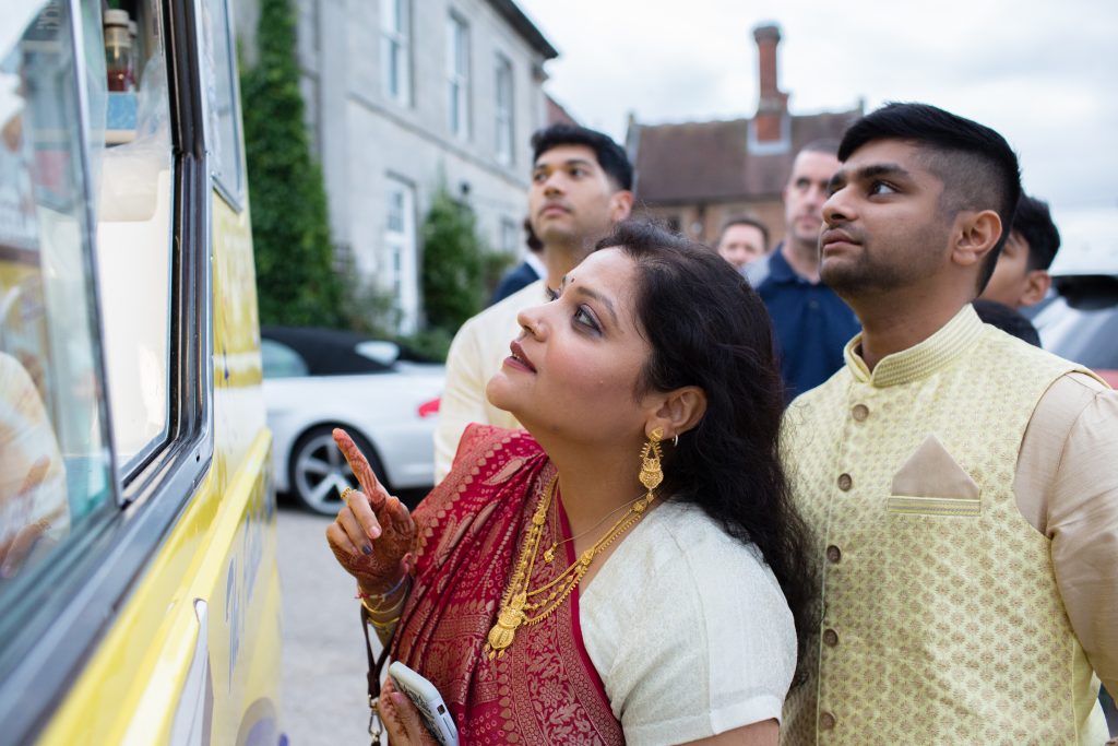 icecream van at sweeney hotel wedding