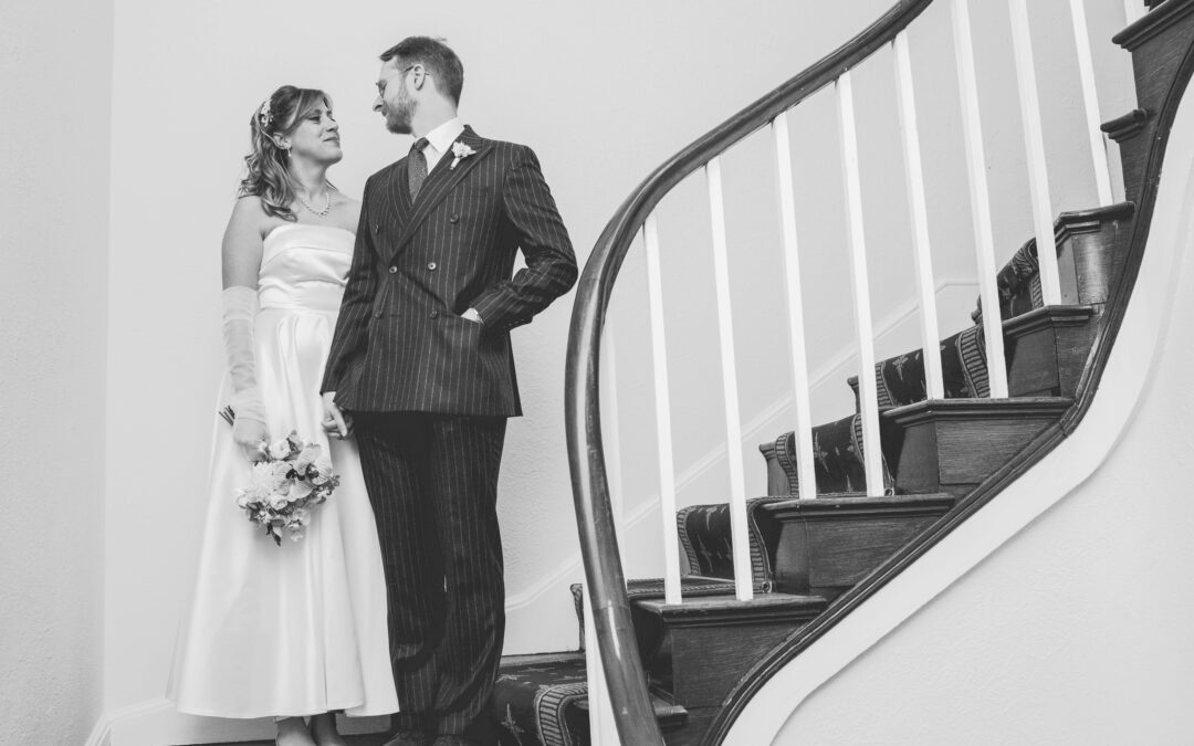 Stafford registry office wedding with Busra + Gary